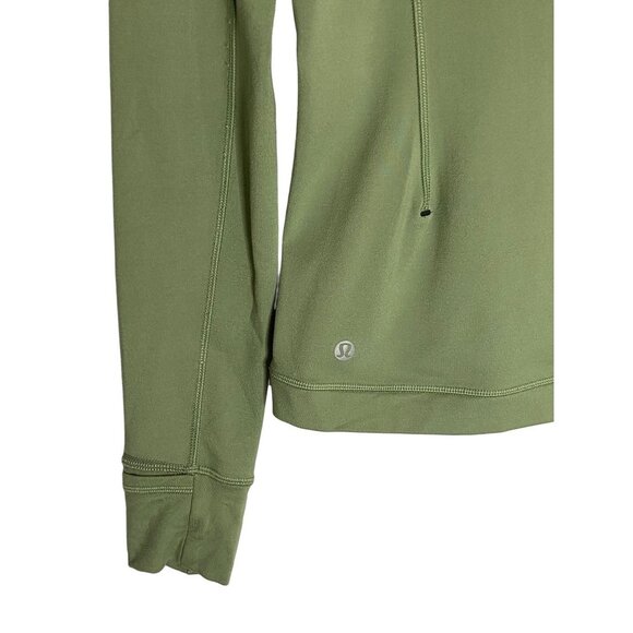 Lululemon Runderful Long Sleeve Rulu *Brushed Willow Green-sz 4 - Picture 11 of 12